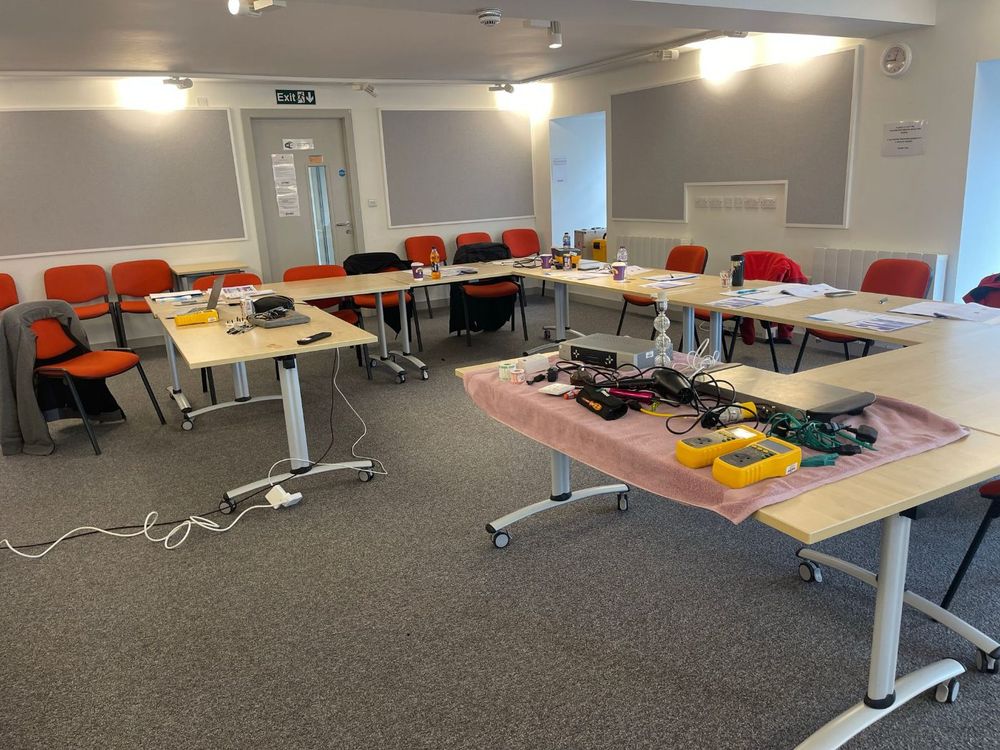 Inside the Sheffield PAT testing training room
